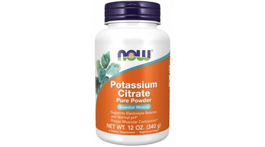 Now Potassium Citrate / KáliumCitrát/ por 340g Now Foods Egy